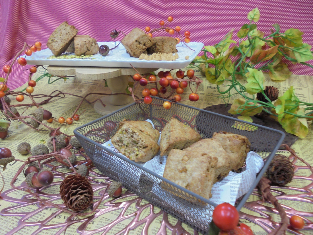 きたのまるこ(小麦全粒粉)100%のスコーン(ﾋﾟｽﾀﾁｵﾀﾞｲｽ入)