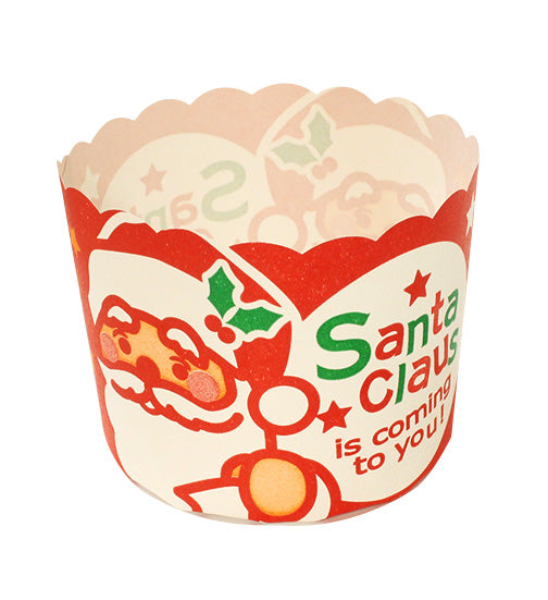 ケーキカップサンタクロース　10枚入
