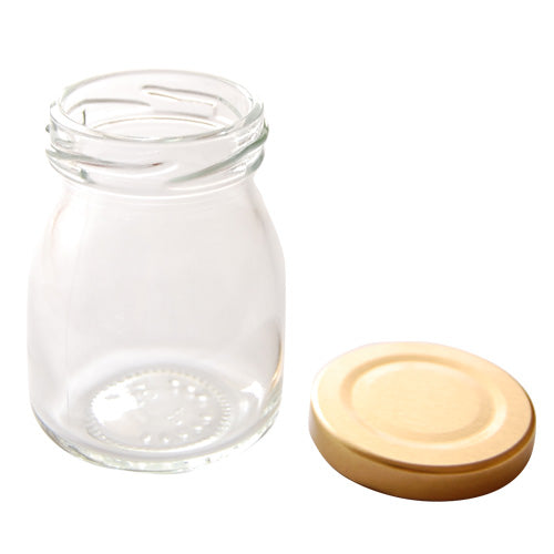 【新品】ジャム瓶 ジャム瓶 BC-15 ヨーグルトジャム 金キャップ – Jhc cake club